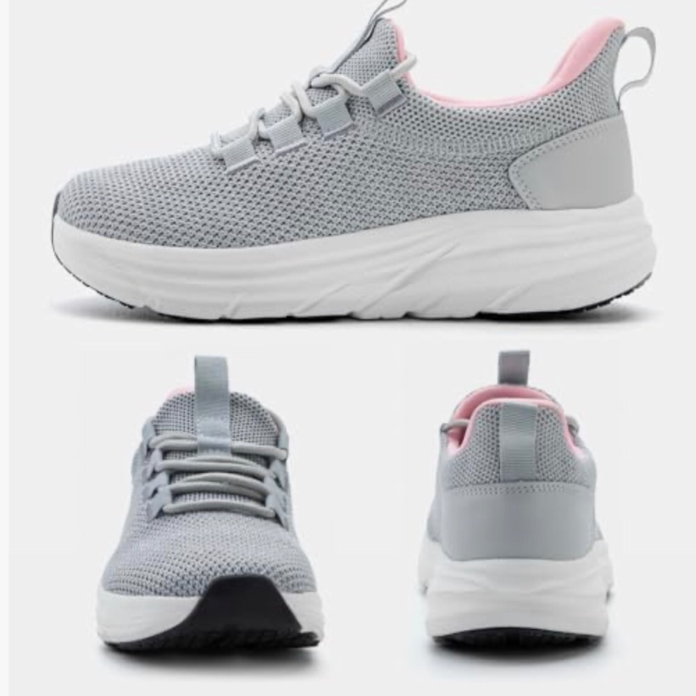 KOLILI Women's Wide Toe Box Shoes Easy Slip On Cushion Walking Sneakers